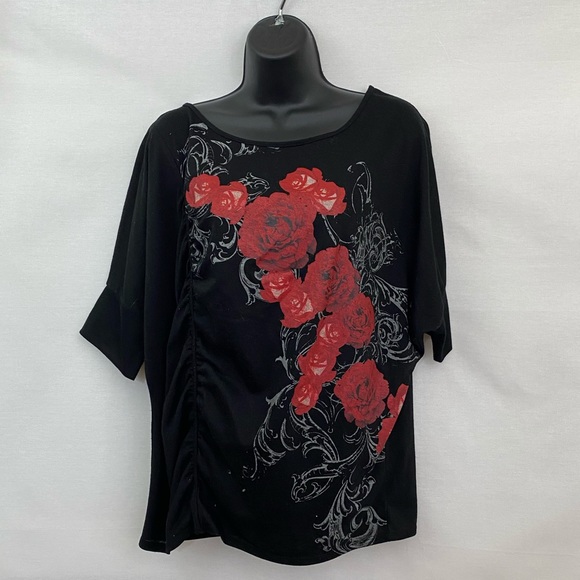 Wishful Park Tops - 3/$20 Wishful Park Short Sleeve Blouse Size XL K28